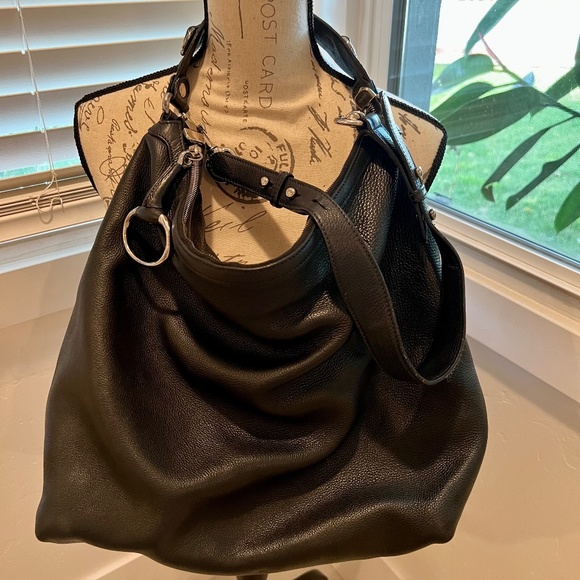 XL GUCCI ICON BIT Pebble Leather Black HOBO & Cross-body Bag - Picture 4 of 17